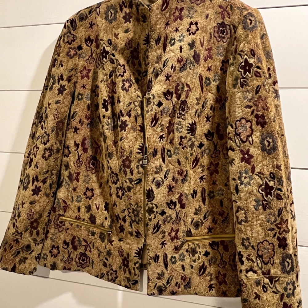 Sag Harbor Tapestry Floral Women's Blazer